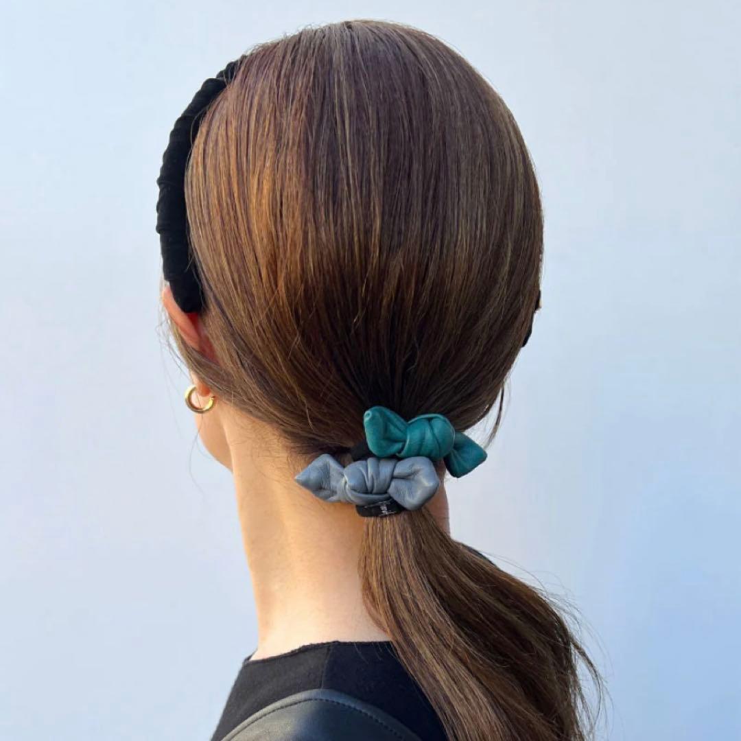 THE HAIR BAR TOKYO♡レザースモールノットポニー♡