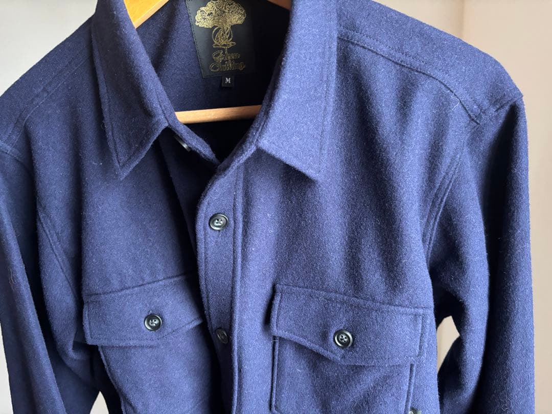 [試着のみ] グリーンクロージング WOOL FLANNEL SHIRTS M