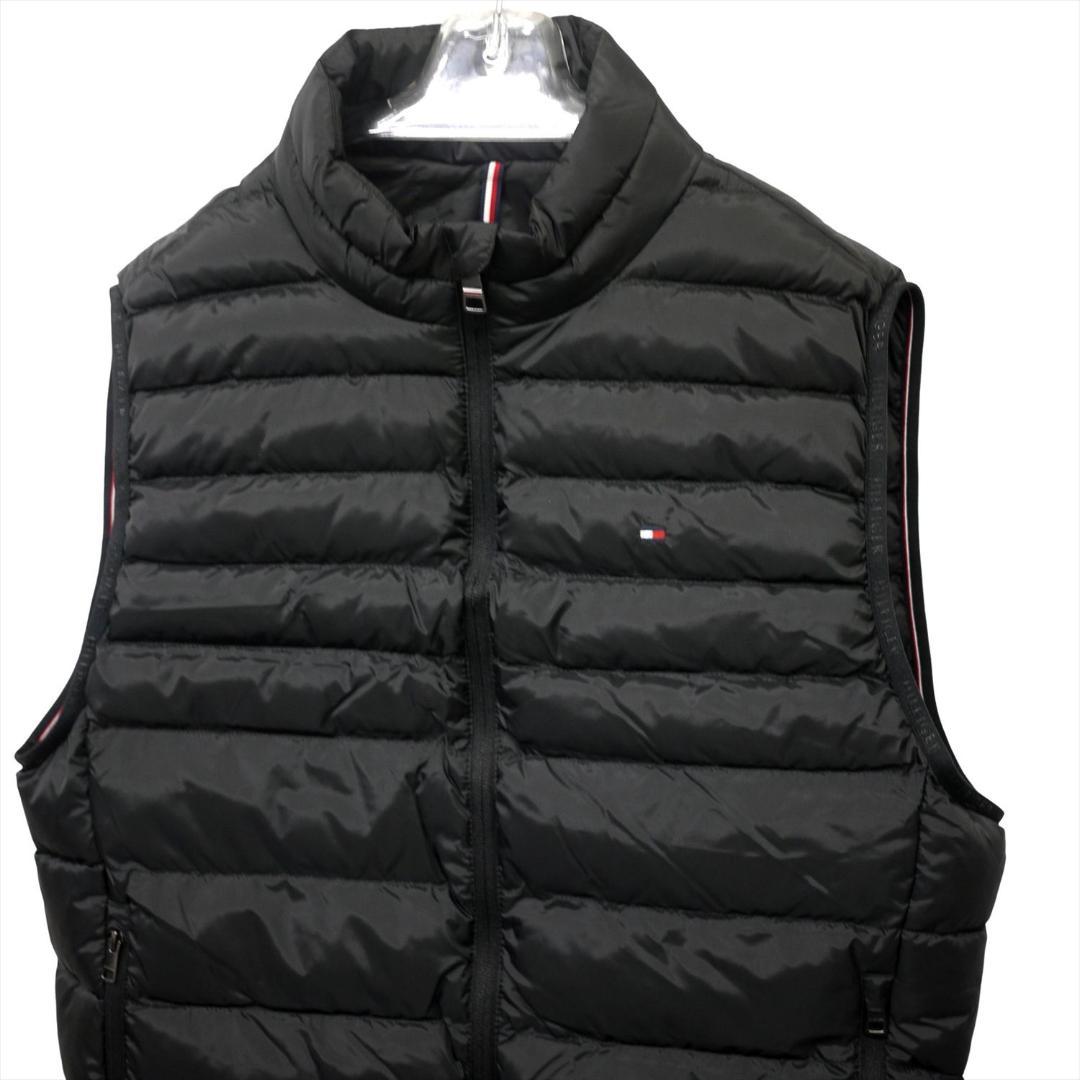 新品 トミーヒルフィガー THPROTECT 軽量 耐水 中綿 ベスト L 黒