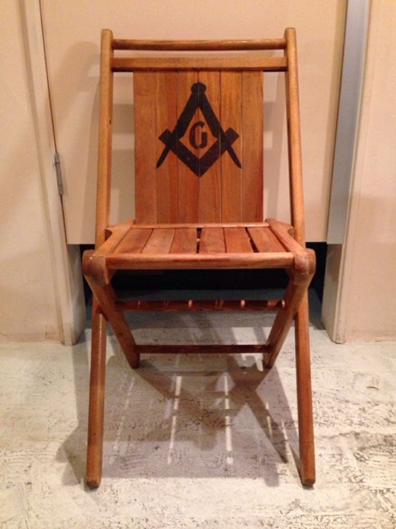 1920s vintage フリーメイソン chair 椅子 antique