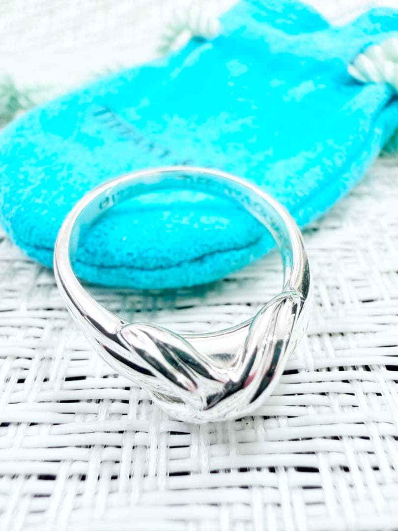 ティファニー　シグネチャー　指輪　リング　15号　研磨仕上げ済み美品　925