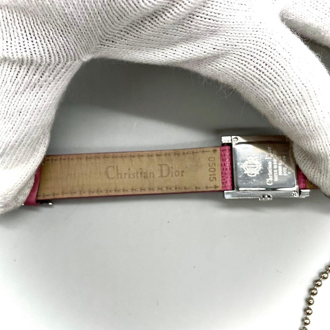 稼働品✨️Dior 腕時計 クォーツ マリス スクエア シルバー