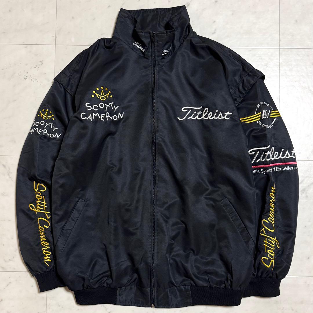 Titleist × SCOTTY CAMERON ゴルフ ジャケット 黒 XL