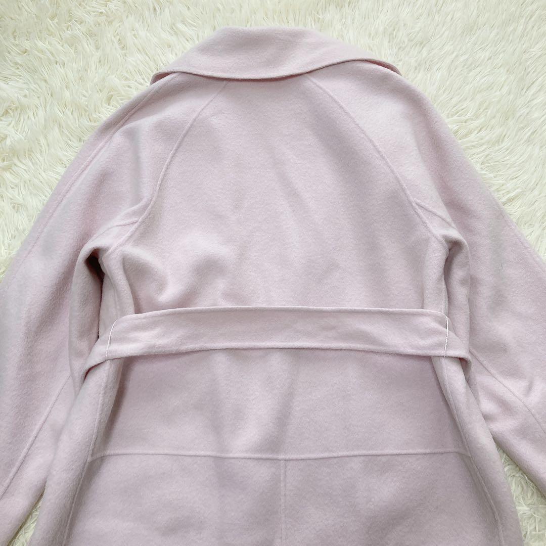 ANAYI アナイ リバーダブルコート ピンク 36 ベルト付 ロング