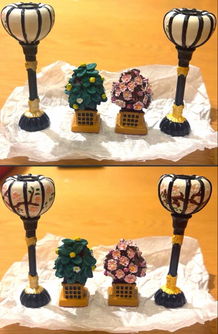 雛人形 京春雛 コンパクト 木製 三段飾り 梅