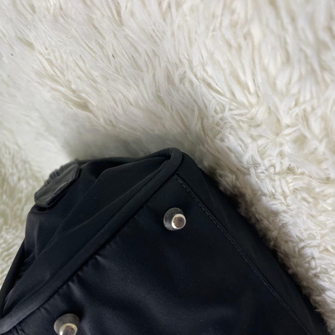 PRADA プラダ ハンドバッグ ナイロン 三角ロゴ ボーリングバッグ 鍵付き
