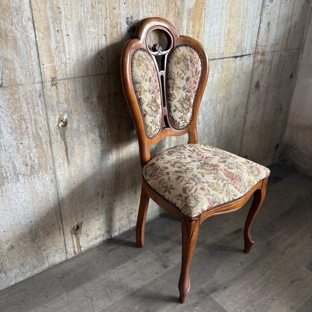 イタリアクラシック　フローレンスチェア　ダブルバック　猫脚　ヴィンテージ