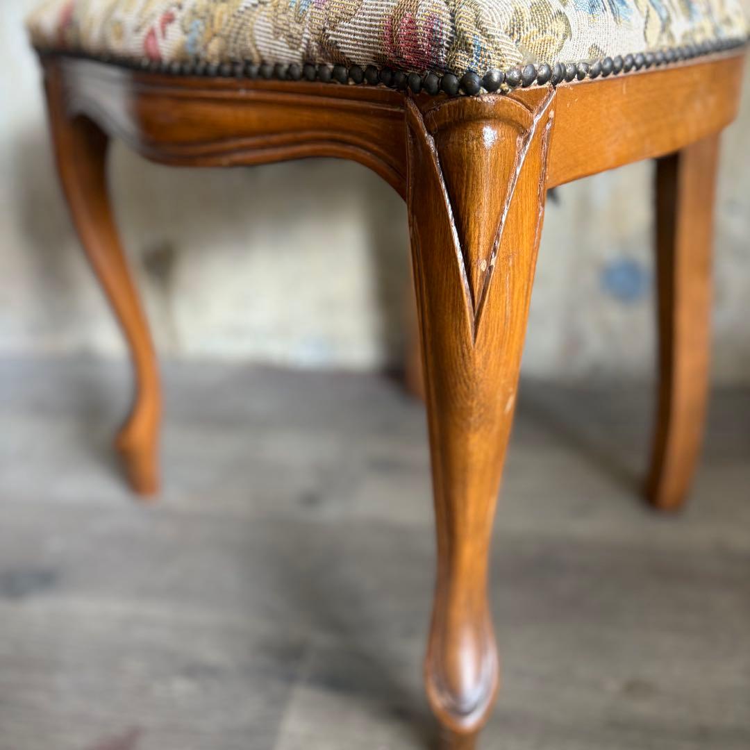 イタリアクラシック　フローレンスチェア　ダブルバック　猫脚　ヴィンテージ