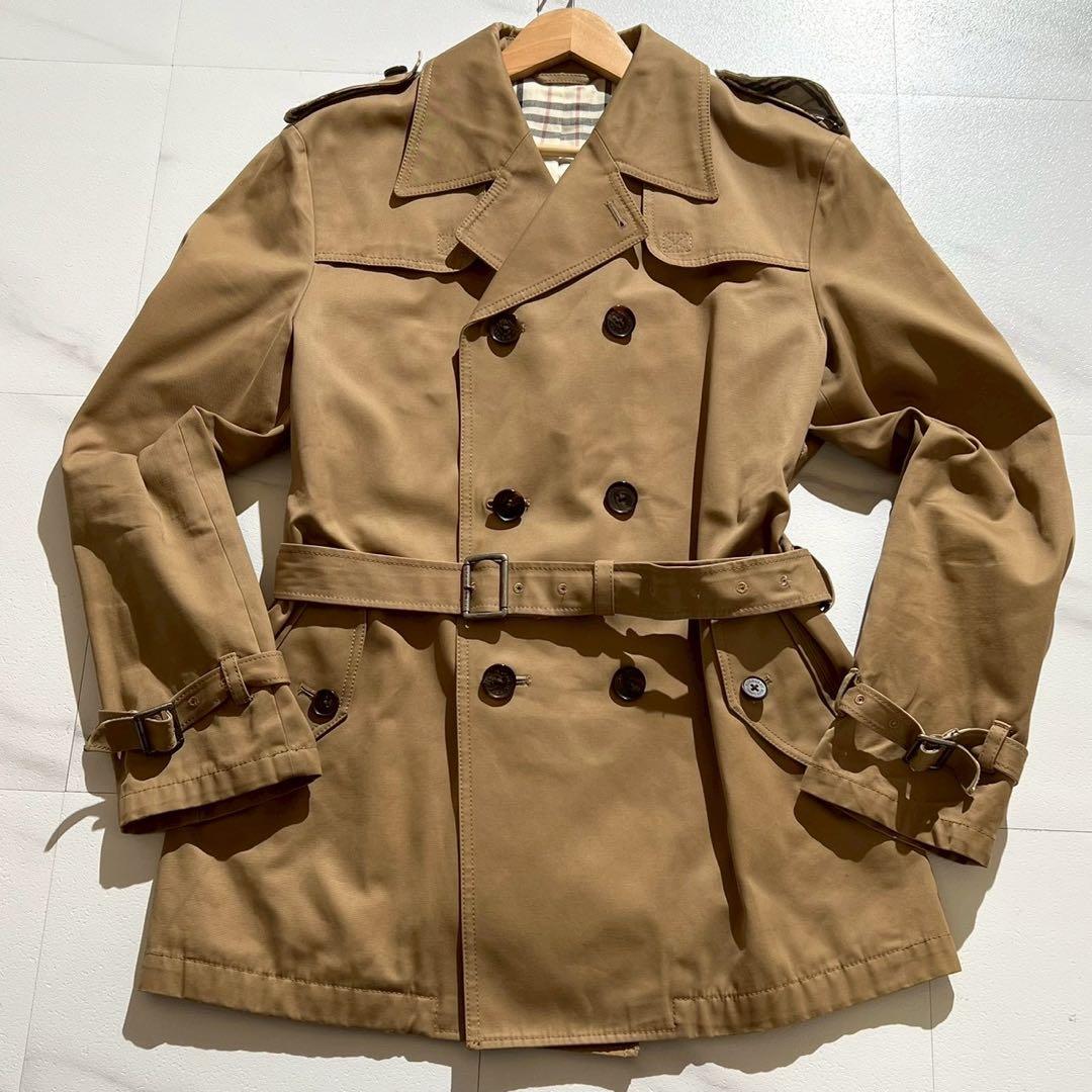 【美品✨】バーバリーブルーレーベル メンズ トレンチコート ベルト ノバチェック