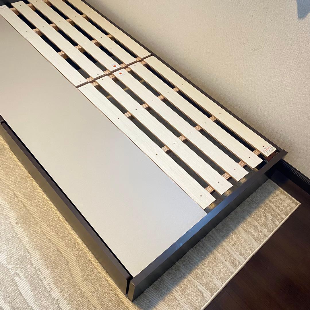 【直接引き取り、解体済み】ニトリ ベッドフレーム シングル　コンセント付　収納有