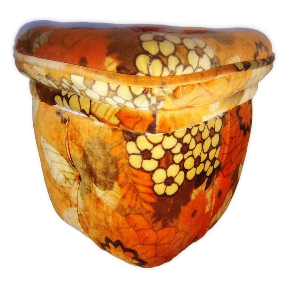 昭和 レトロ 花柄 収納 椅子 イス いす チェア スツール