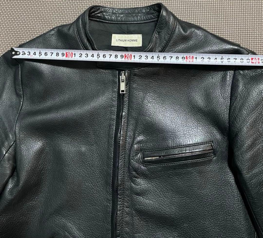 LITHUM HOMM シングル レザー ライダース