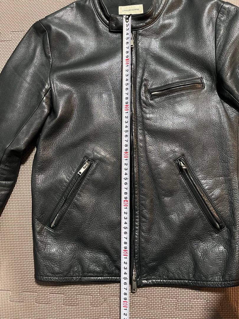 LITHUM HOMM シングル レザー ライダース