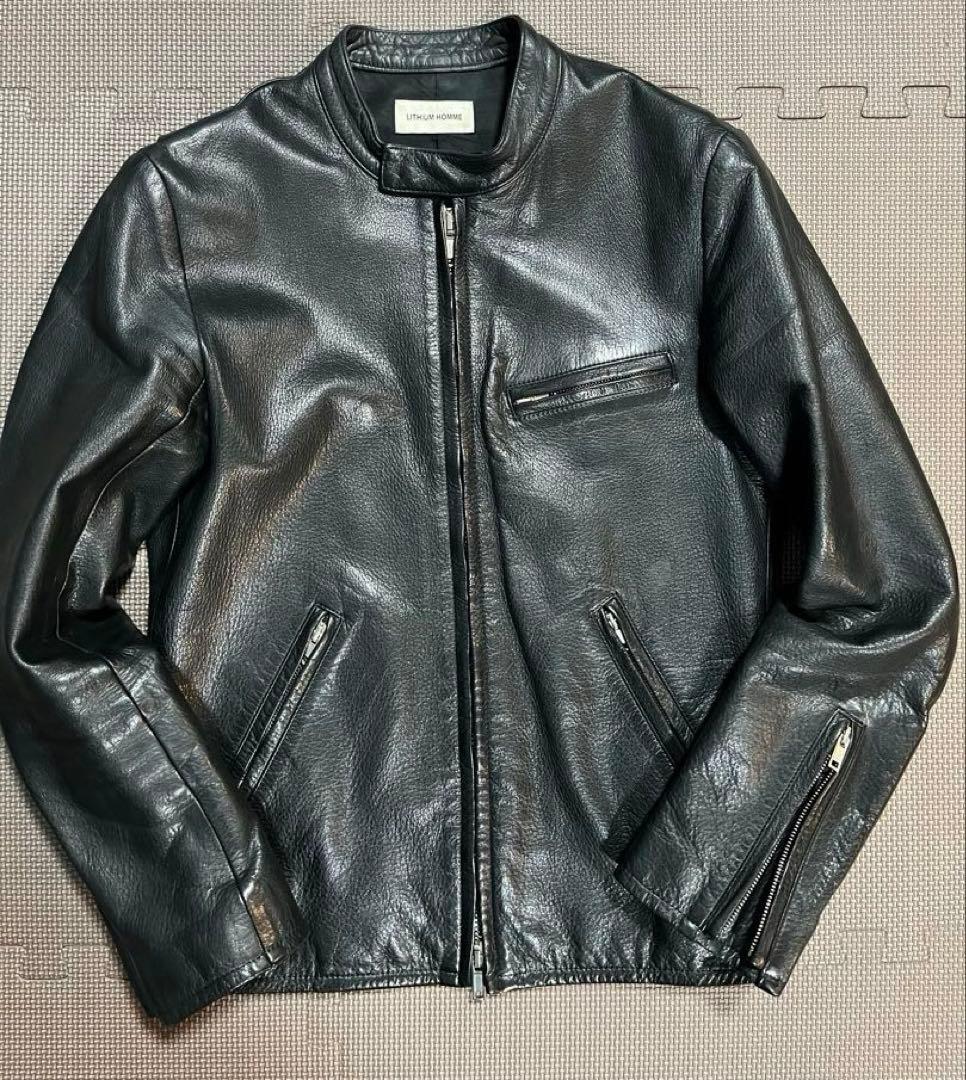 LITHUM HOMM シングル レザー ライダース