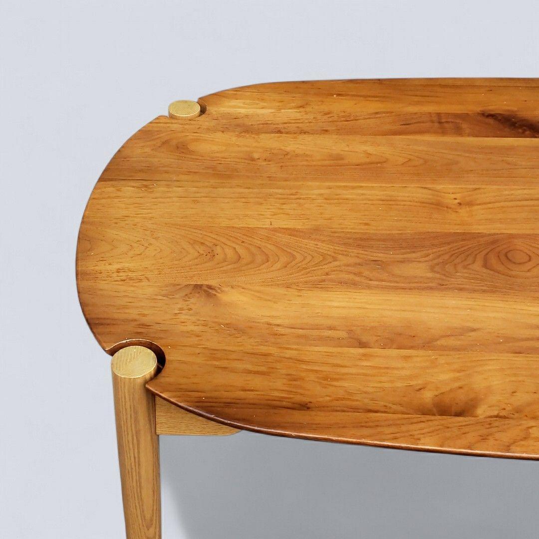 廃盤希少 一生紀 KOZUE ダイニングテーブル ウォールナット×アッシュ無垢材