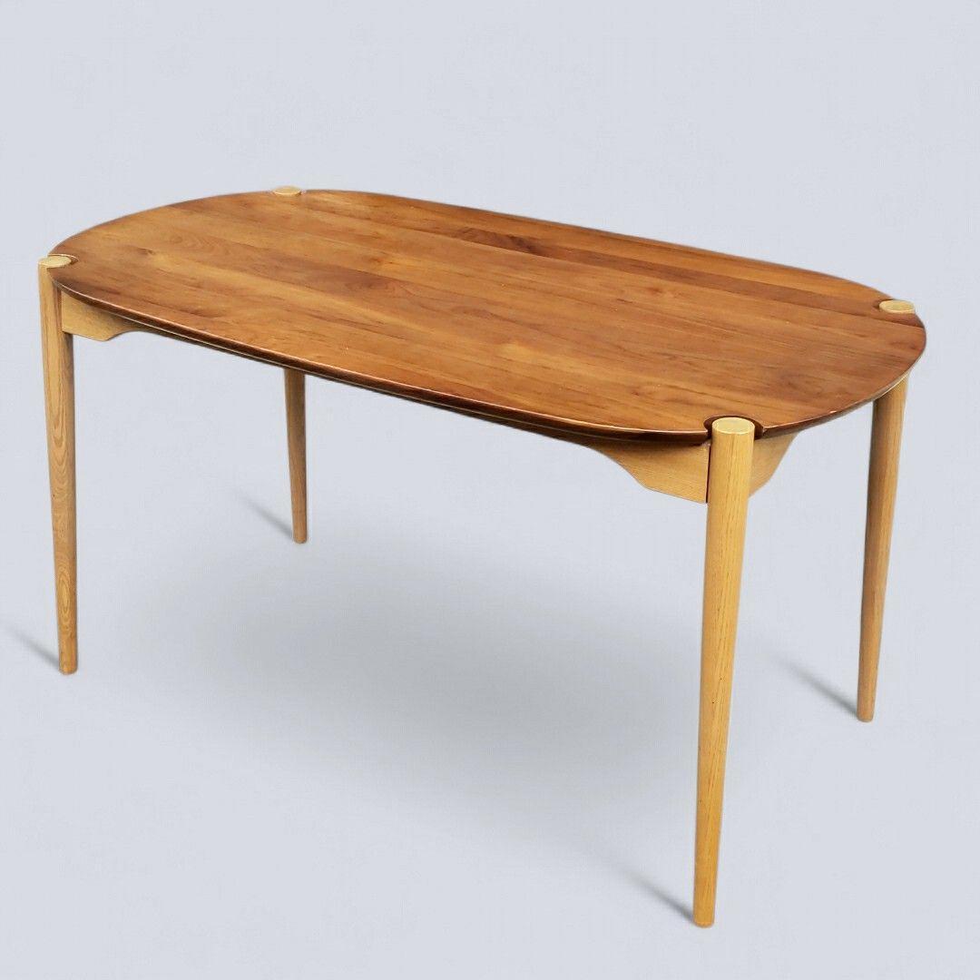 廃盤希少 一生紀 KOZUE ダイニングテーブル ウォールナット×アッシュ無垢材