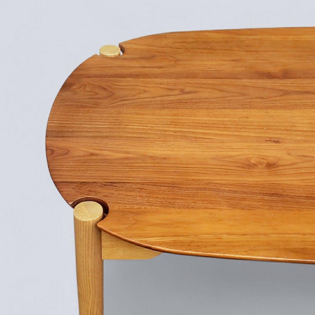 廃盤希少 一生紀 KOZUE ダイニングテーブル ウォールナット×アッシュ無垢材