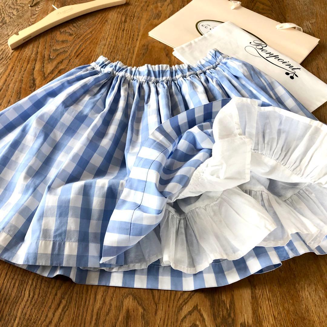 Bonpoint♡ギンガムチェック スカート 10a