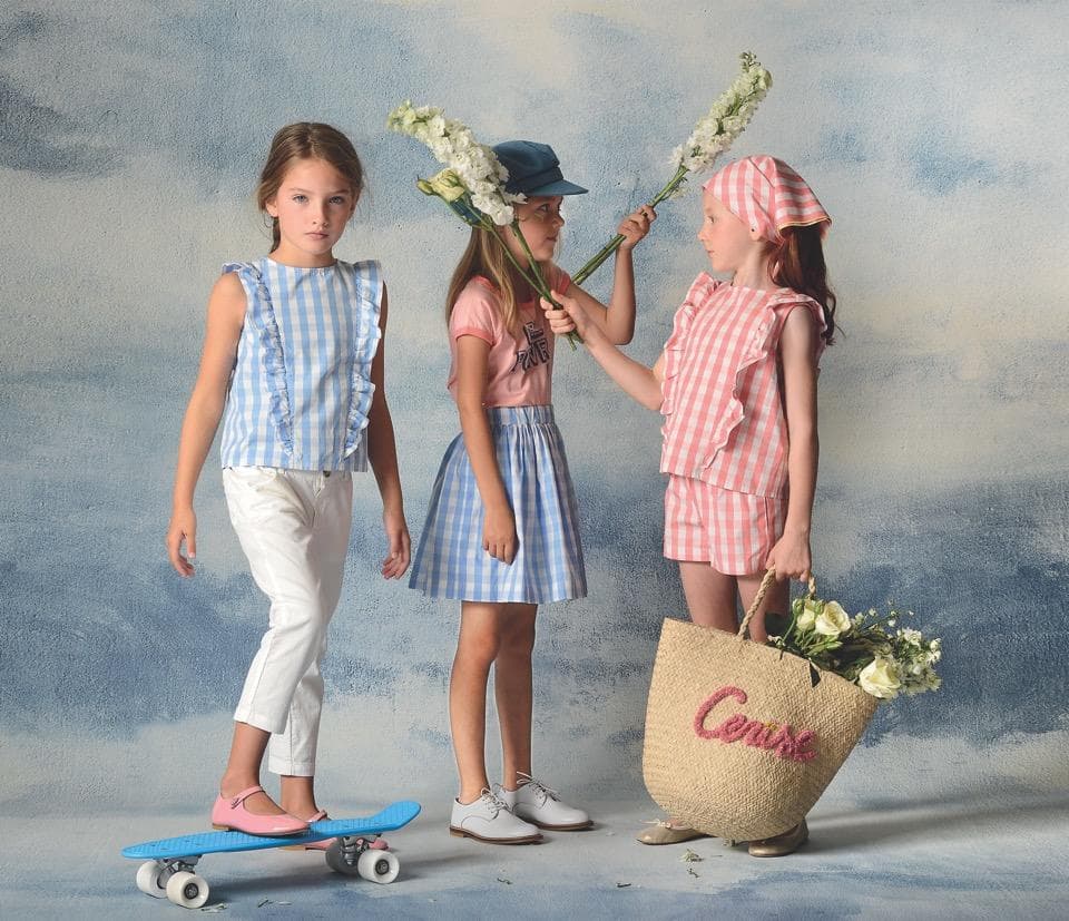 Bonpoint♡ギンガムチェック スカート 10a