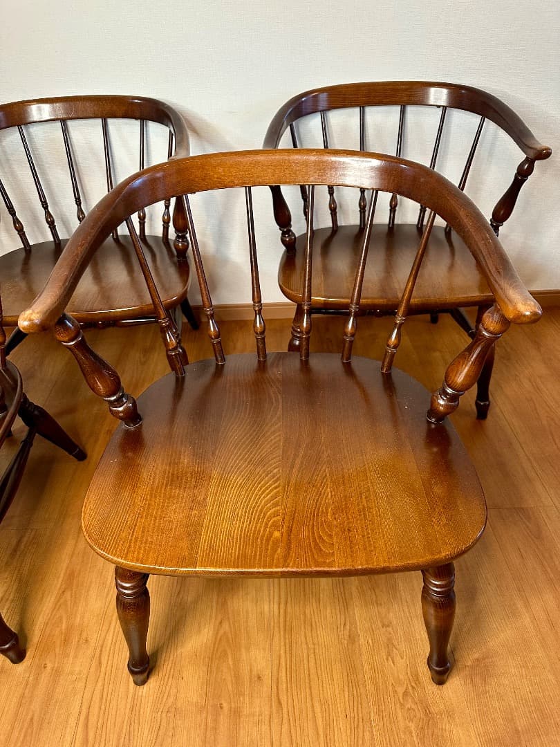 飛騨産業 キツツキ ヴィンテージ ウィンザーチェア 4脚