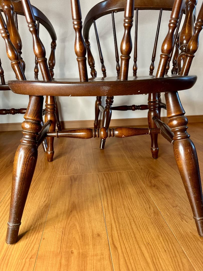 飛騨産業 キツツキ ヴィンテージ ウィンザーチェア 4脚