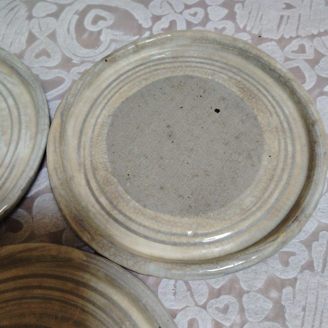 高級　京焼　刷毛目皿　ろくろ手作り