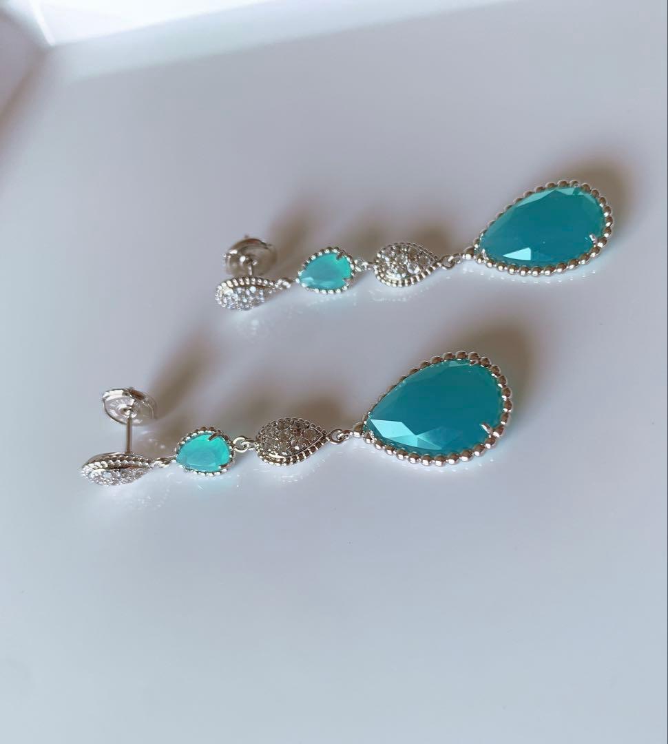 ブルー ピアス 2点