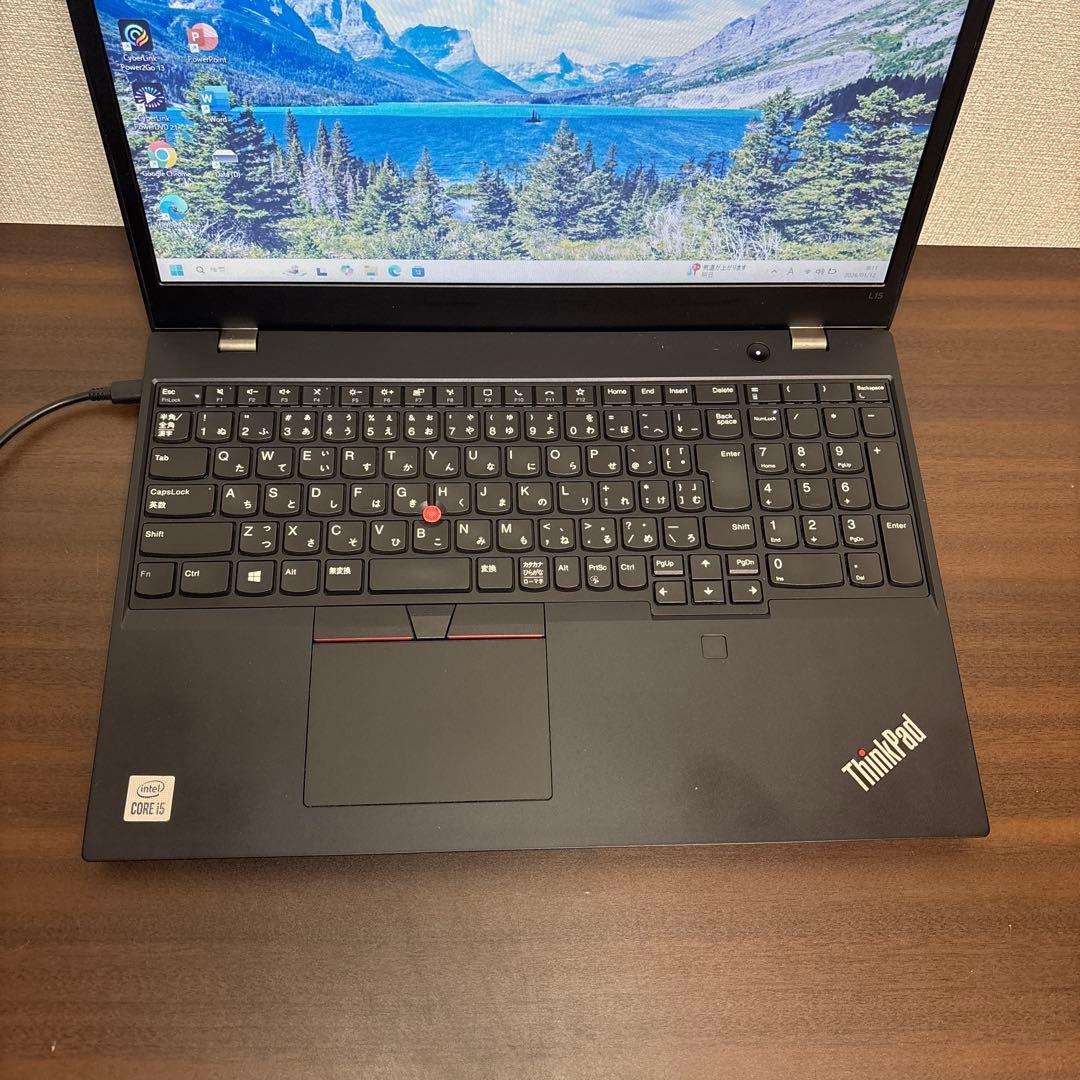 高速SSD！起動時間約10秒！ThinkPad高性能15.6型ノート