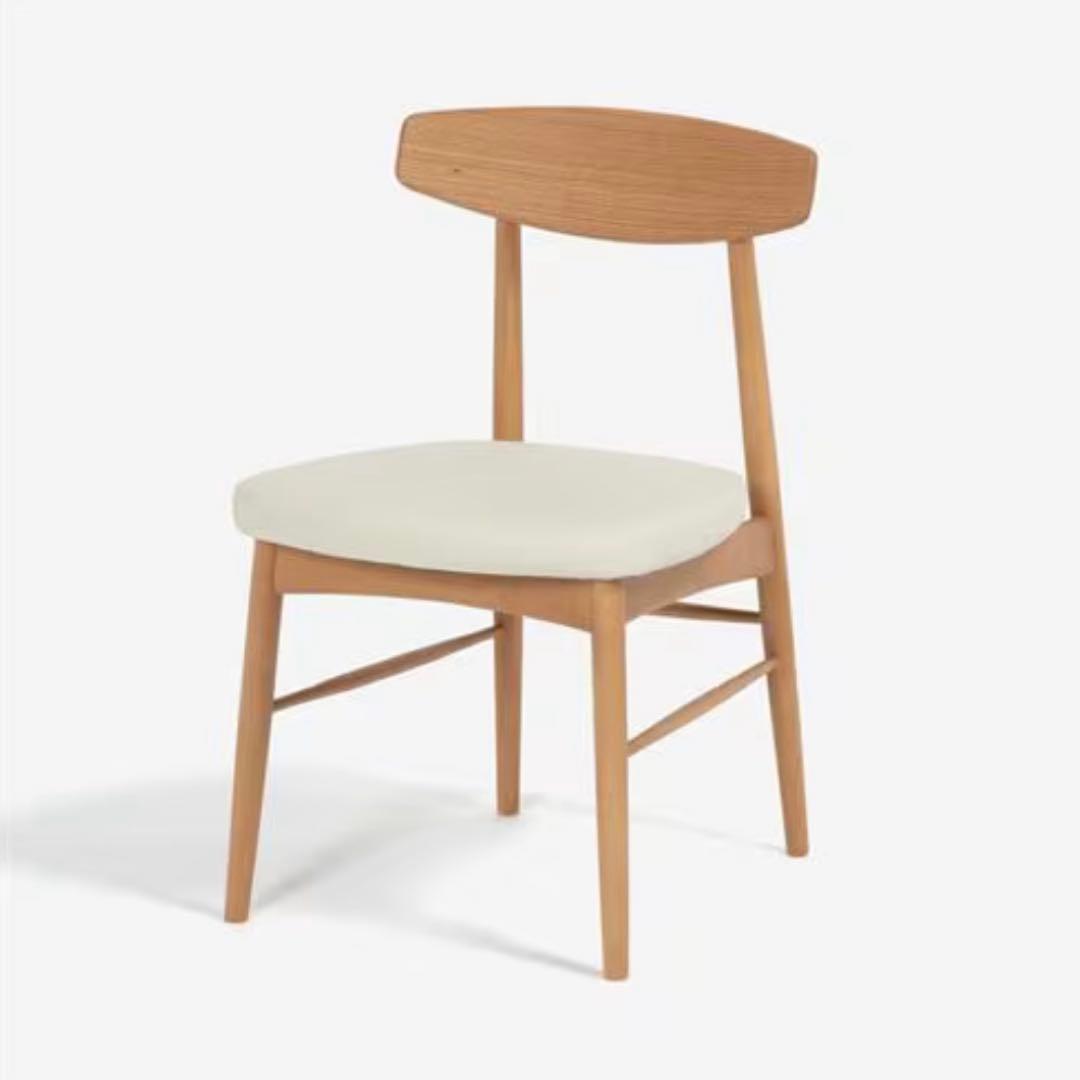 大塚家具 ダイニングチェア ユノ3A ホワイト アイボリー　1脚