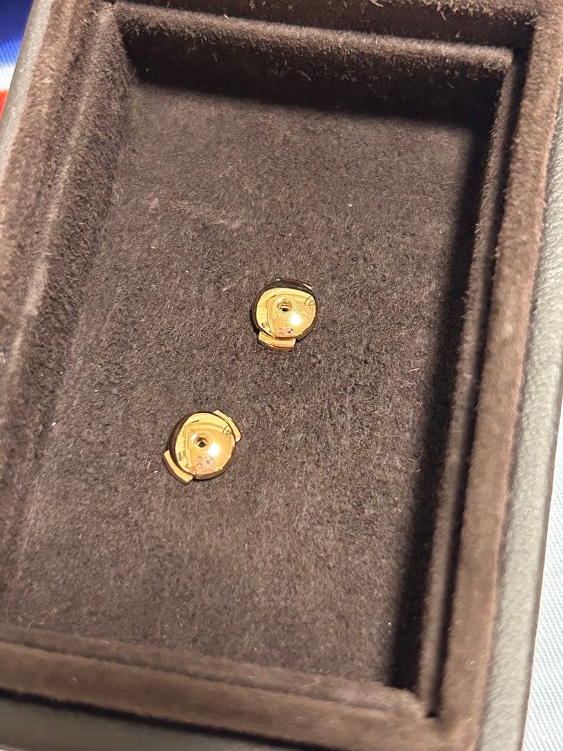 エルメス　ピアス　エクスリブリTPM ピンクゴールド美品