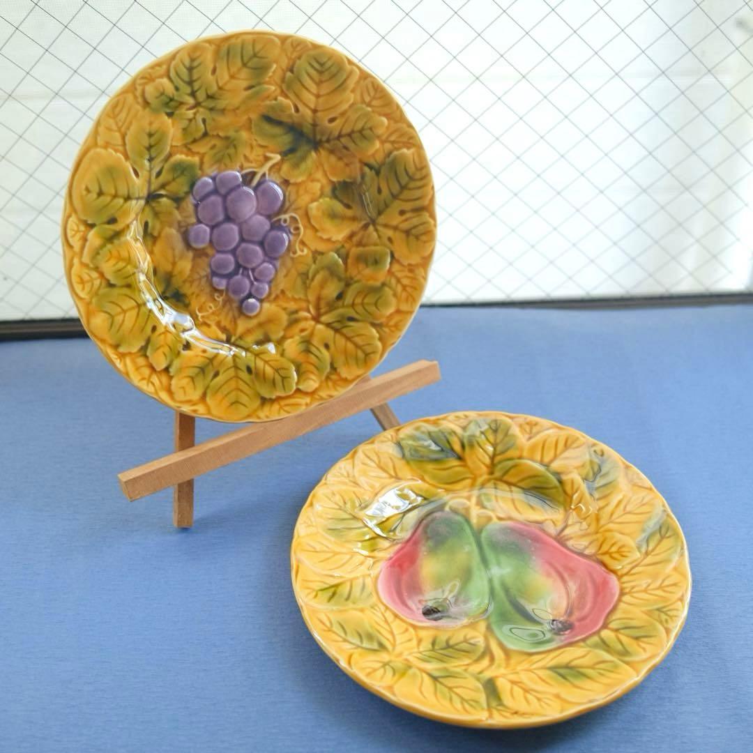 Sarreguemines サルグミンヌ アンティーク皿 バルボティーヌ2枚