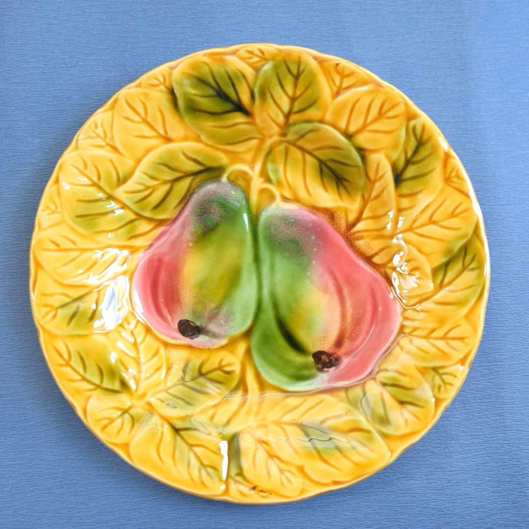 Sarreguemines サルグミンヌ アンティーク皿 バルボティーヌ2枚