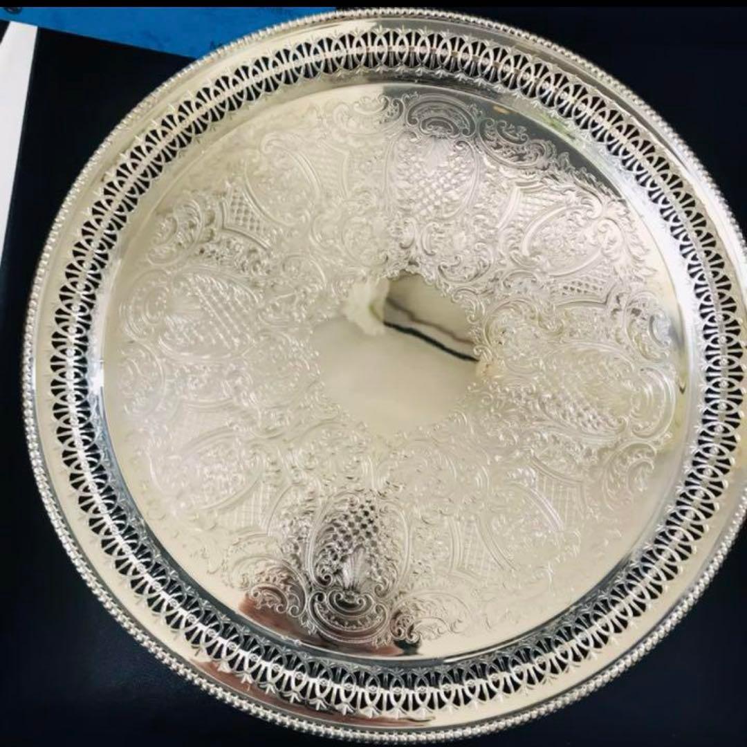 マッピン＆ウェッブ Mappin & Webb トレイ サルヴァ 透かし