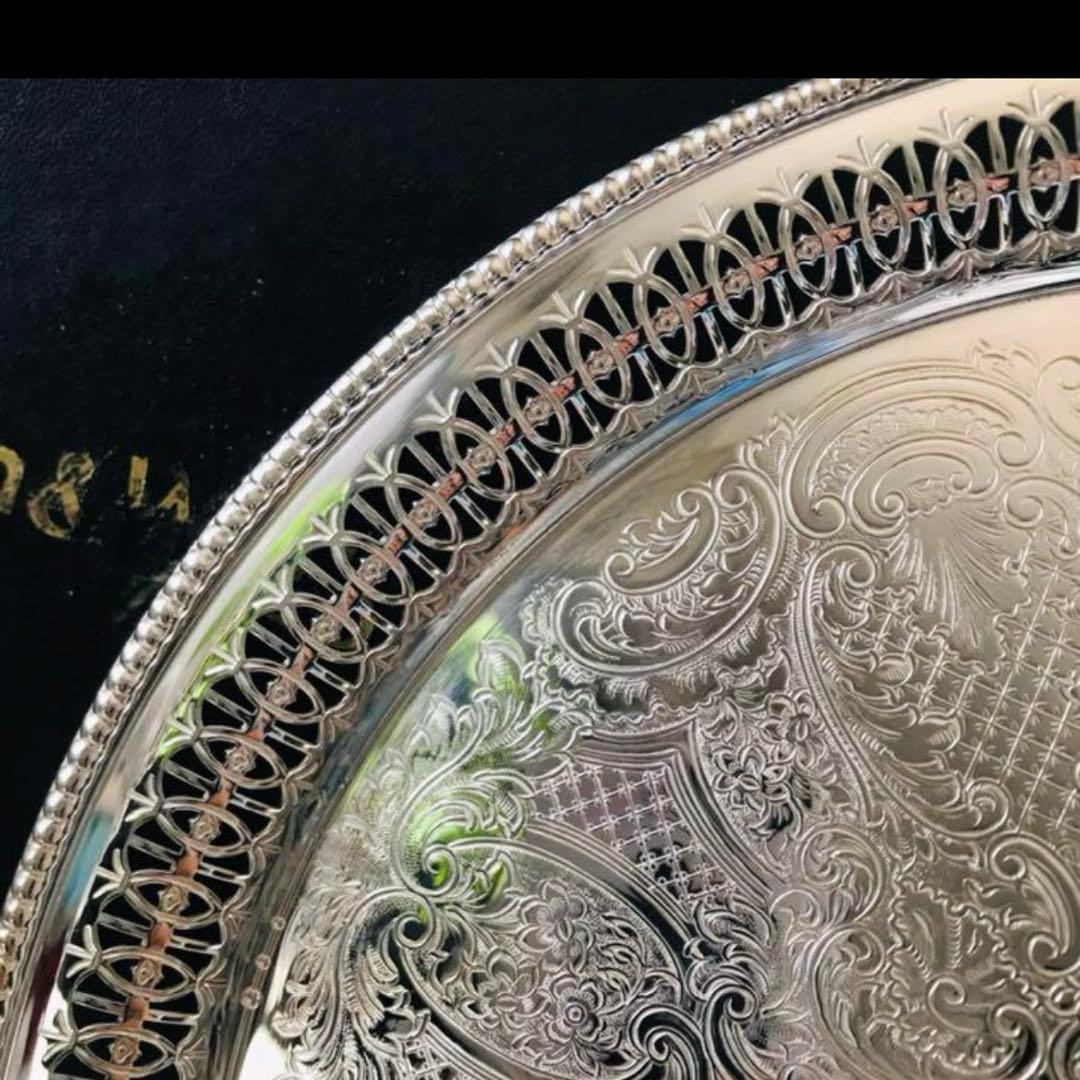 マッピン＆ウェッブ Mappin & Webb トレイ サルヴァ 透かし