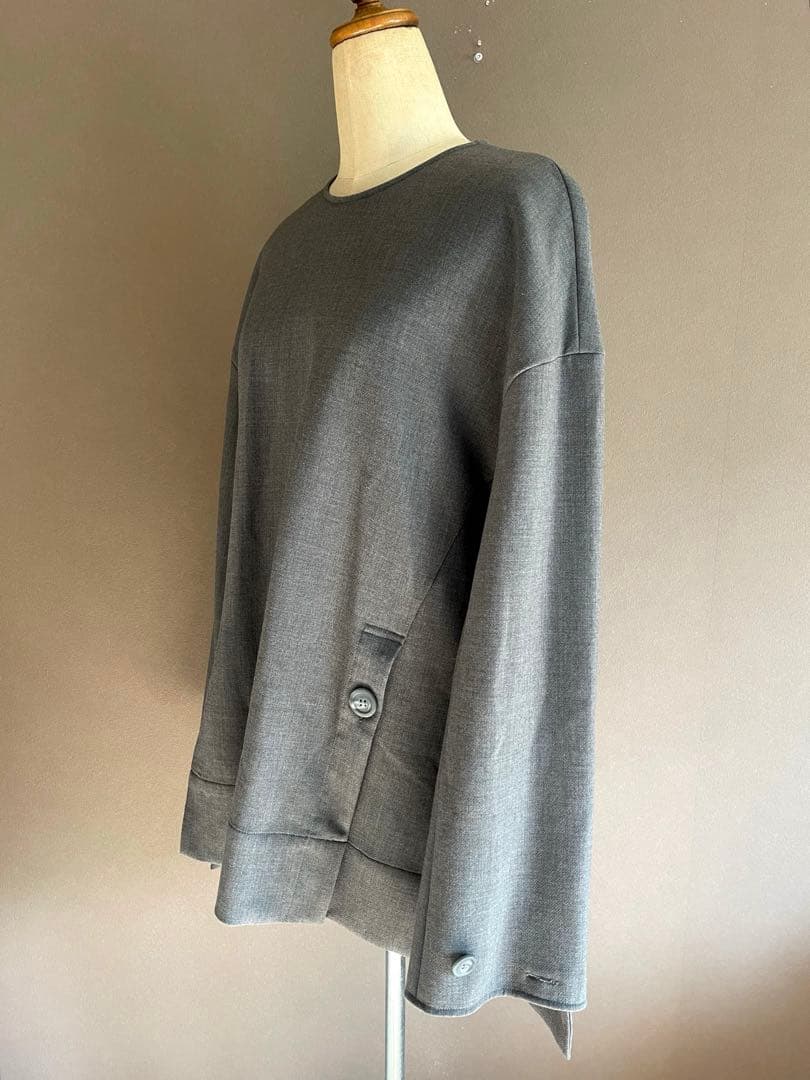 お値下げ☆ENFOLD ウォッシャブルスリットボタンプルオーバートップス