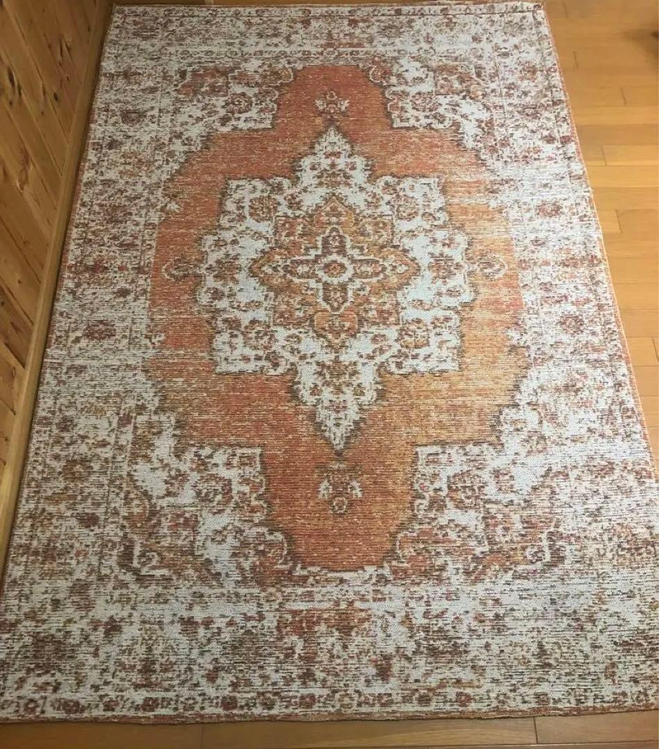 RugRu EMMA RUG 140×200cm ラグ ラグマット オレンジ