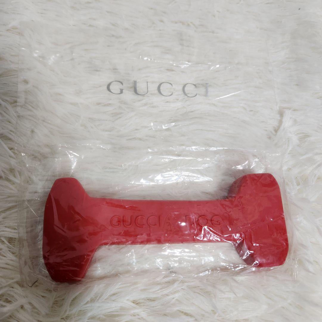 【入手困難】GUCCI DOG 犬用 ラバードッグトイ 赤 骨ボーン