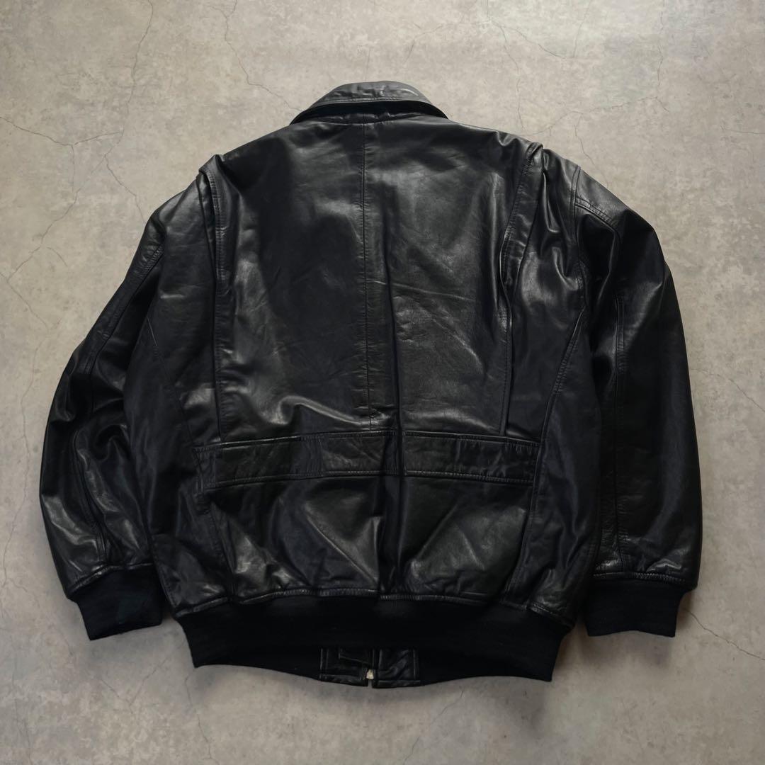 A-2 レザージャケット フライトジャケット 黒