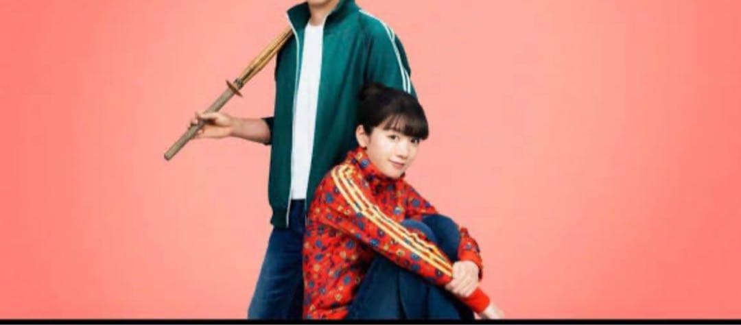 adidas フラワープリント ジャージ S 映画「かくかくしかじか」