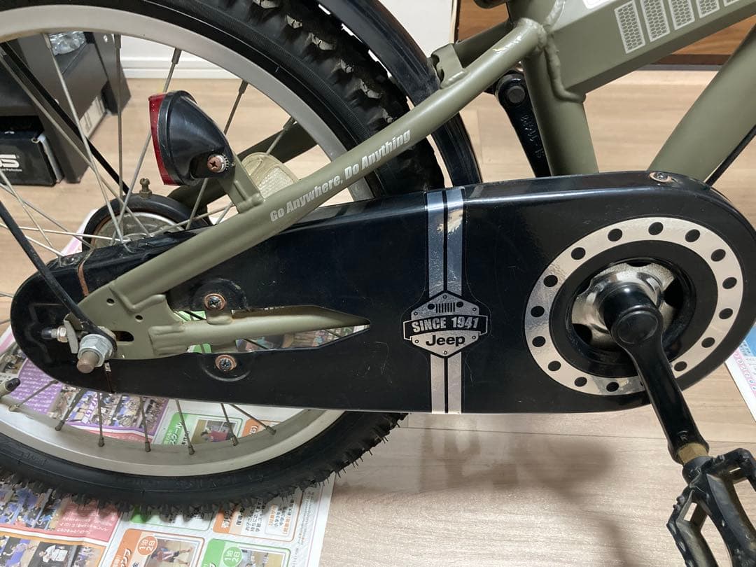 Jeep 子供用自転車 18インチ オリーブグリーン（引取り限定です。）
