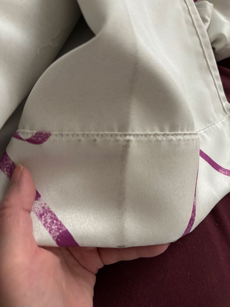 francfranc フランフラン　ドレープカーテン　リボンチェック　2SET