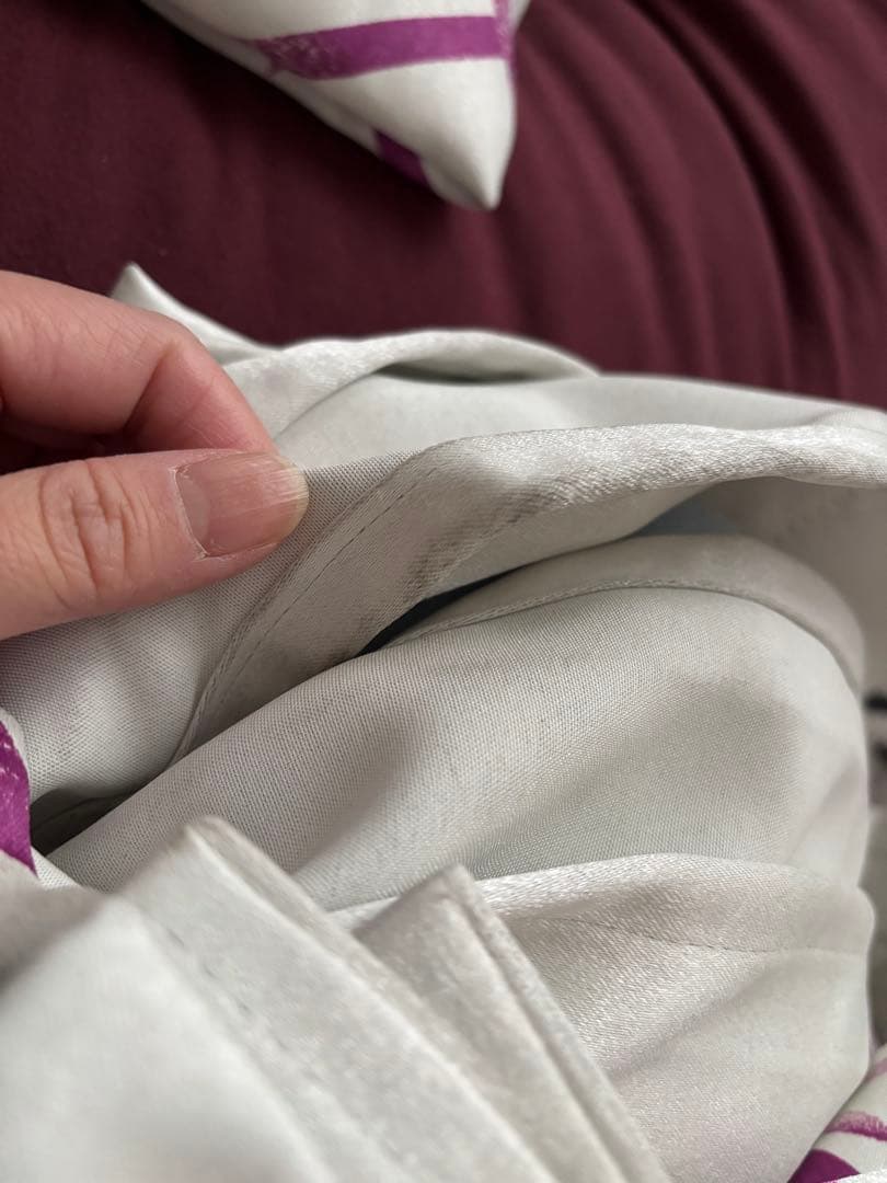 francfranc フランフラン　ドレープカーテン　リボンチェック　2SET