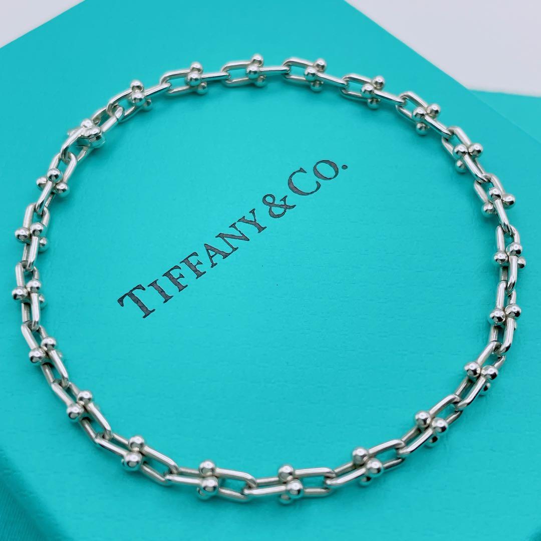 ティファニー　ブレスレット　ハードウェア　マイクロリンク　チェーン　シルバー