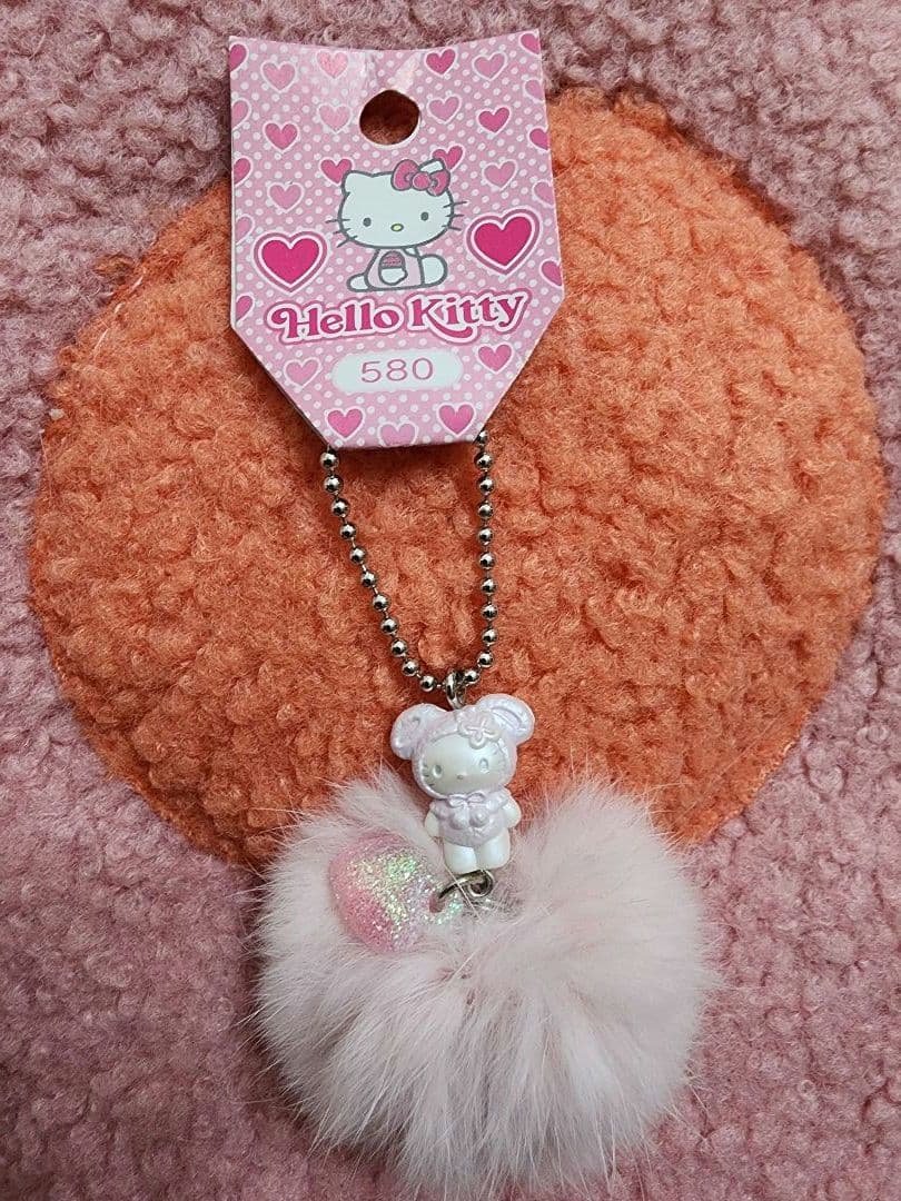 【激レア‼️】サンリオ　平成　当時品 うさぎ着ぐるみ　キティ　ストラップ