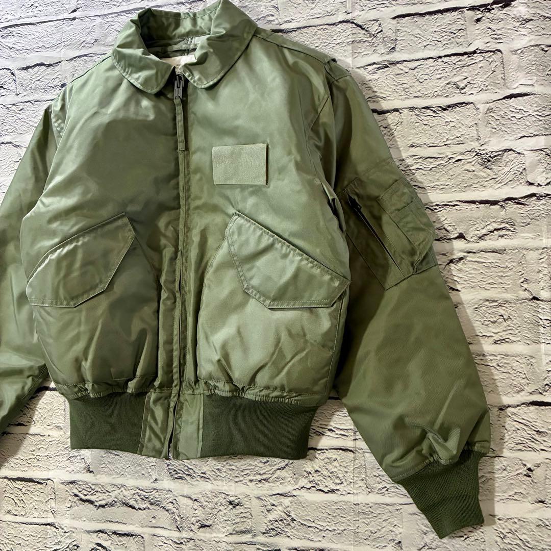 【未使用級美品】HOUSTON CWU-45p フライトジャケット M セージ