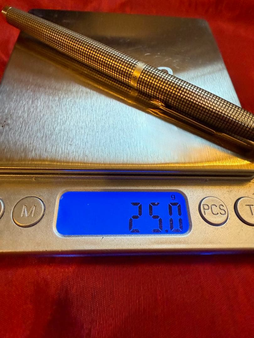 パーカー75 スターリングシルバー　シズレ　14金ペン先　未使用　美品