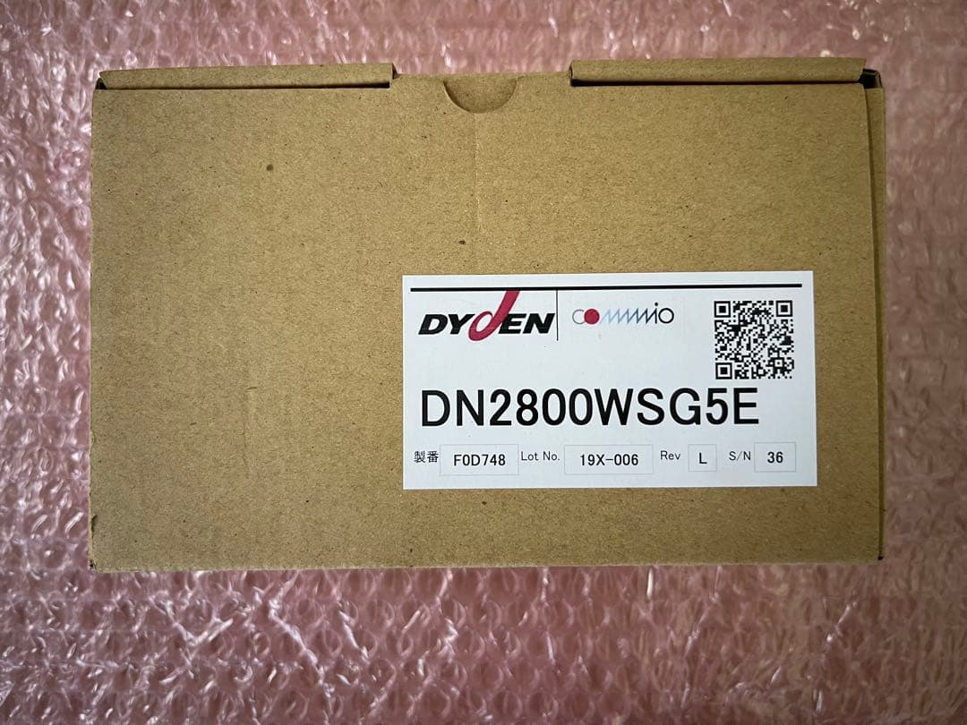 DYDEN DN2800WSG5E 本体と付属品