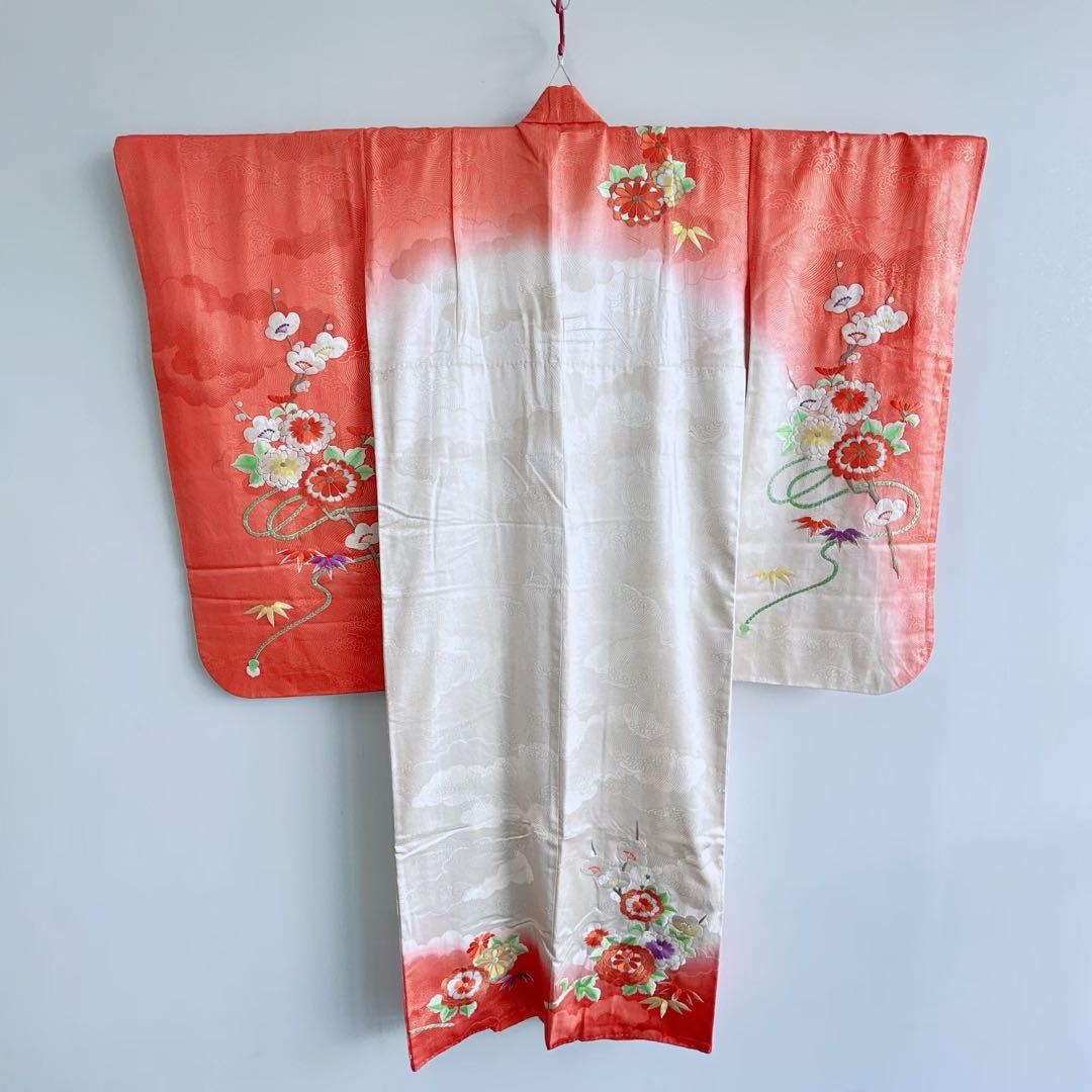 フルセット　七五三７歳女の子　着物　帯　小物　豪華金糸刺繍　51911