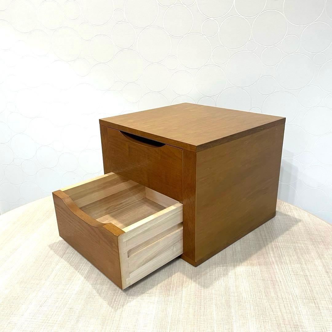 【美品】天然木 引き出し収納 ミニチェスト 和モダン 北欧風 無垢 ヴィンテージ