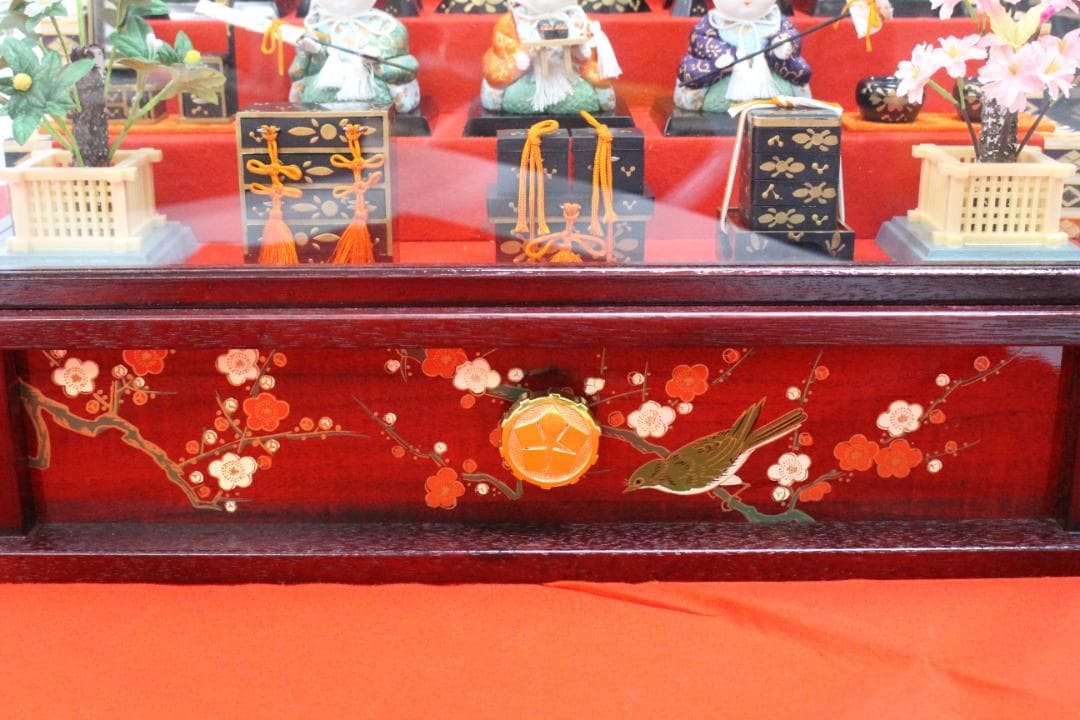 ♡まごころ雛 義光作 木目込 十五人揃 オルゴール ケース入 EE0H01027